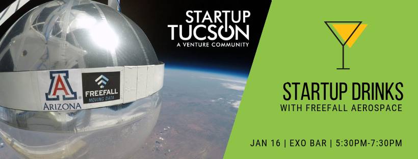 FreeFall Aerospace at StartUp Drinks Tuucson