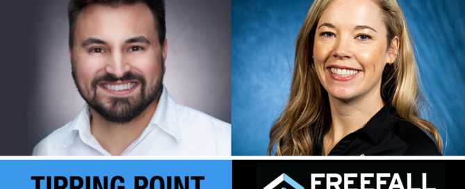 Julie Bonner FreeFall Aerospace and Zach Yentzer of Tipping Point